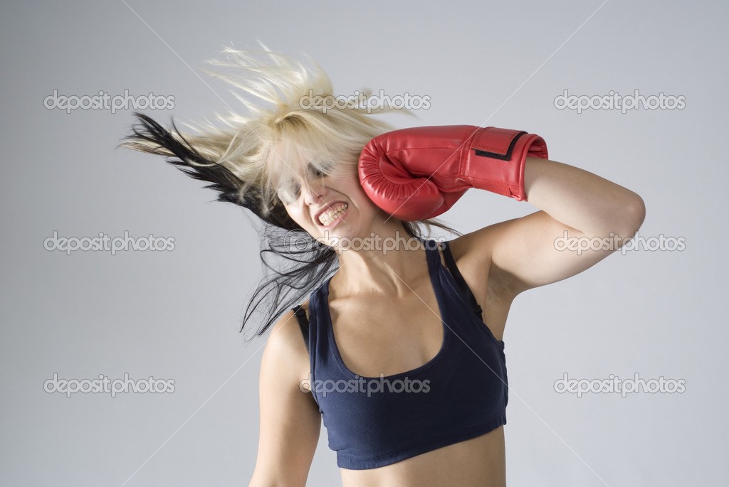 Self Punishment Woman Boxer